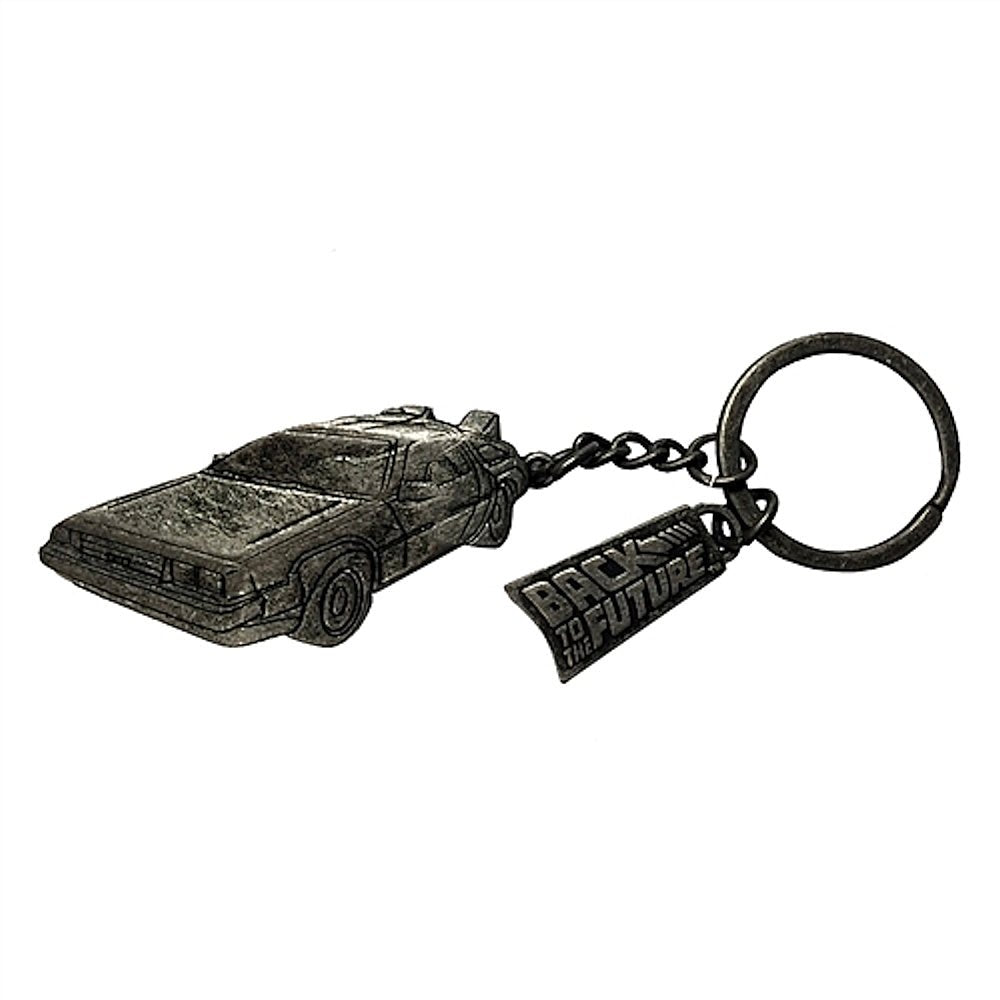 BACK TO THE FUTURE バックトゥザフューチャー (劇場公開 40周年 ) - Delorean Keychain / チャーム付き / キーホルダー - PGS